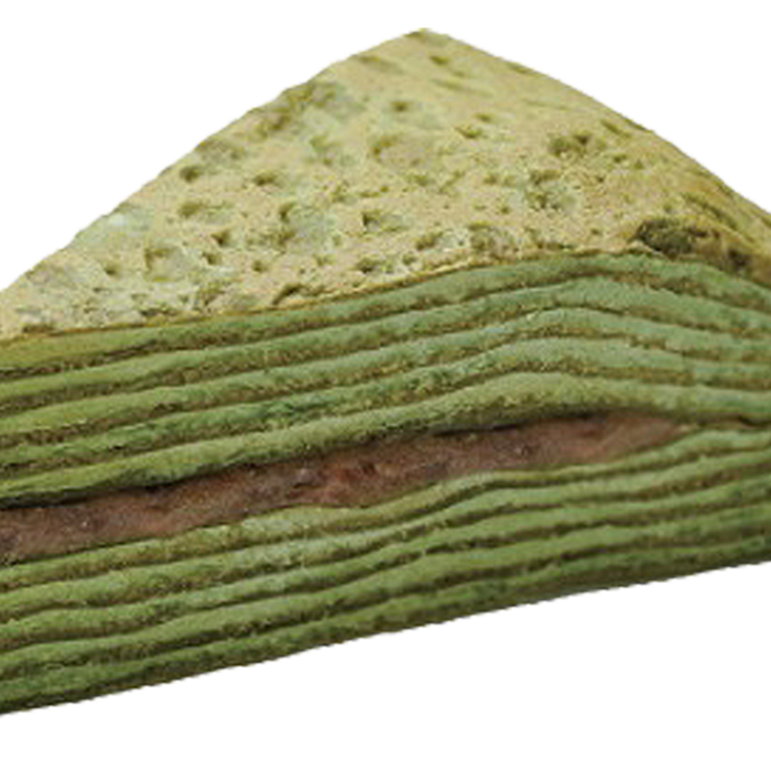 Crepe Cake Matcha With Red Bean