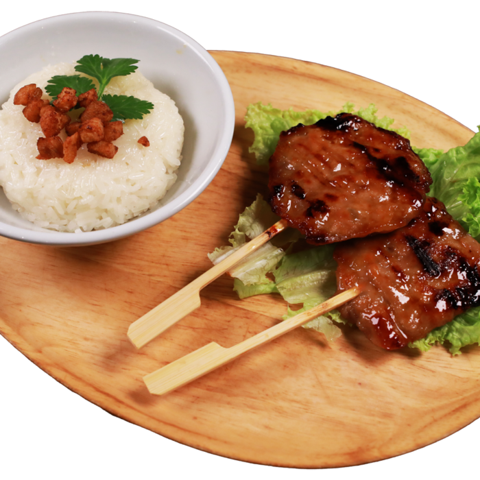 Glutinous Moo Ping Rice